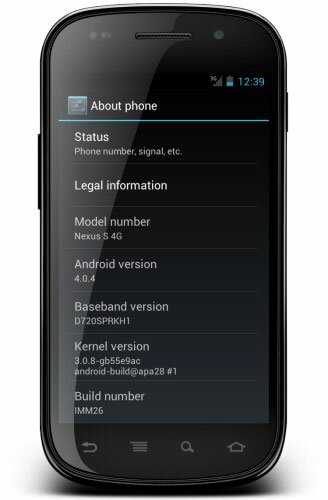 Android 4.0.4 Nexus S